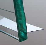 profil déflecteur  kit adler rejet d'eau autocollant  13x13mm 1x1.95m polycarbonate transparent