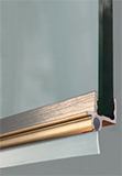 profile deflector high quality glass 6-8mm   aluminium BSS