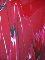 film transparent Mylar® marbled, 5 sheets, vermilion
