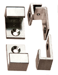 tabs, brass, drawn out section, opening 8 mm, chrome 50 sets