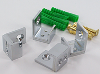 tabs, brass, opening 12 mm, width 16 mm, chrome