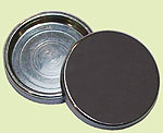 rosaces clipsables laiton, chromé, plate, diam. 25 mm
