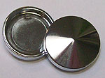 rosette, clip-on, brass, chrome, cone, dia. 16 mm