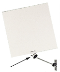 clip for 3-direction pivoting mirror,  clip 35 x 16 mm