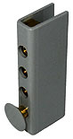 shelf system, tilted, simple, grey