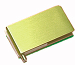 hinges, Economy range, 65 x 35 mm, glazed gold zamak