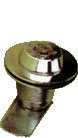 lock CLASSIC 43mm (disk),keyed alike, key not supplied, chromed brass (on request)
