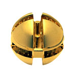 vitrine-ball at 90°, 4 mm glass, gold