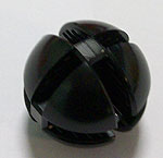 vitrine-ball at 90°, 4 mm glass, black