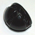 vitrine-ball at 90°, fourth-sphere, 4 mm glass, black