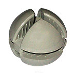vitrine-ball at 120°, 4 mm glass, grey