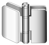 paumelle queen gl/gl.180 déportée  inox poli