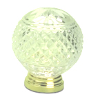 banister ball, rich cut, crystal