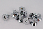 screws M6, 90° countersunk, length 10 mm, chromed brass