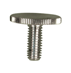 vis M6 tête moletée diam.20 mm, longueur 15 mm, laiton chromé