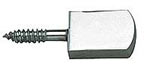 taquets à vis queue de cochon, 15 X 10 mm, laiton chromé