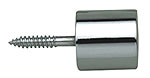 taquets à vis queue de cochon, 15 X 15 mm, laiton chromé