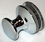 bouton  adler dia.26 simple  laiton chromé brillant