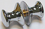 bouton  adler dia.26 double  laiton chromé brillant