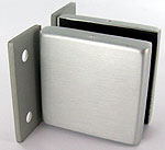 hinge, with wall plate wall/glass, ELITE range, natural