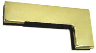 clip transom /side panel with strike patch (handle side). ELITE range, brushed golded