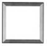 cabochon carré, 5,1 X 5,1 cm