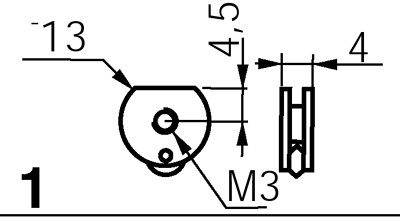 cutting wheel Vitrum® , 135° x 1