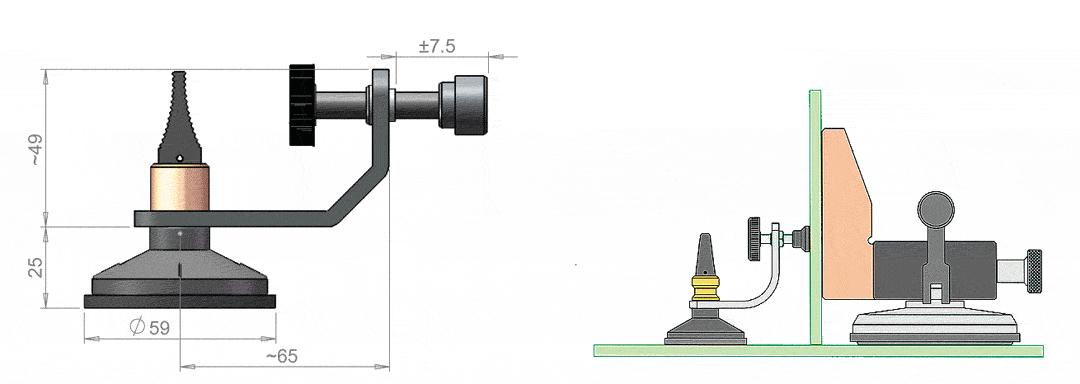 shaft - rectangular shaft for JANUS