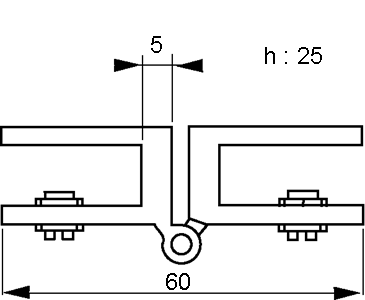 lock without cut-out, different key numbers, brass plated