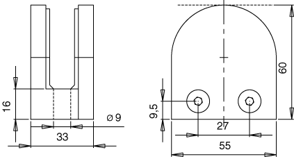 pattes laiton tête ronde, diam.18 mm, pour glace 4 à 8 mm, chromé