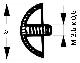 Klemmbefestigung für Trennwände - 52 x 40 mm - Flache Eckhalterung - Zamak vergoldet