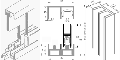 Ersatzrahmen aus Aluminium