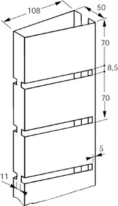 Abstandplatte  60x60x5mm