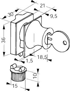 self-closing hinge minima wall plate wall/gl 90 x2  brushed nickel
