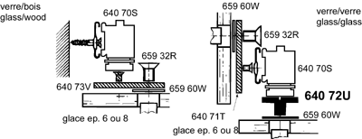 serrure A.S., double porte zamack chromé mat, même combinaison