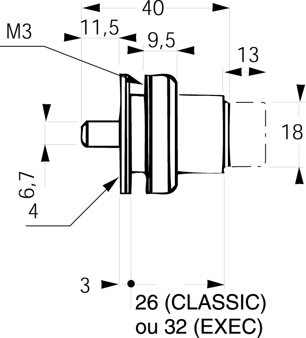 U profil A.S. 25x30x6000   grey RAL 9007 aluminium