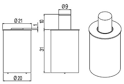 self-closing hinge minima wall plate wall/gl 90 x2  brushed nickel