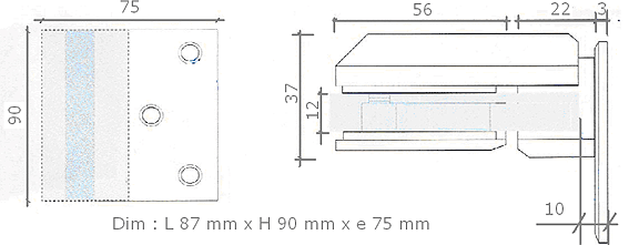 make-up section clip-in-door 25x25x2800 c to c 1550 & 1800 /stifferner raw