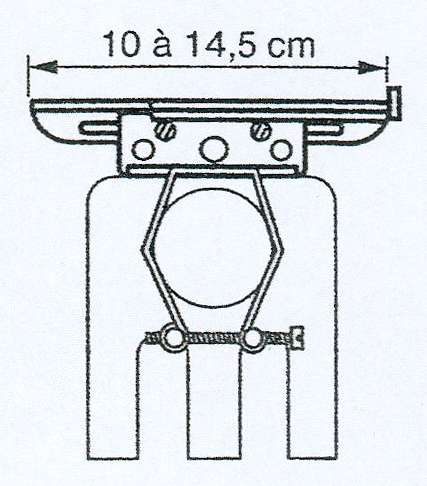 wheel-holder n°5, technical plastic with Vitrum® N cutting wheel, 125° x 25