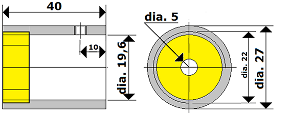 charnière à indexage venus gl/gl.135 ép.8 x2 laiton chromé brillant