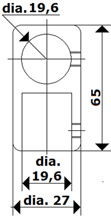 charnière à indexage venus mur/gl ép.6 x2 laiton chromé mat