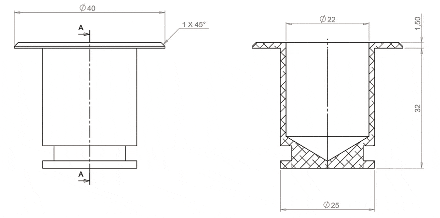 tirettes à onglet, rondes, argent