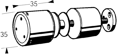 Untere einziehbare Türdichtungen, Länge der Dichtung: 1084 mm, für alle Dicken