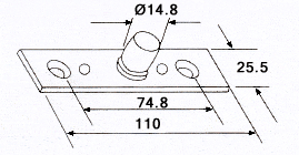 seal with nylon brush, natural, 10 x 2.20 m