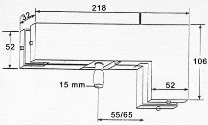 lock, high security corner, various key numbers, with cylinder protection. ELITE range, natural