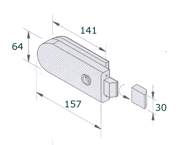 Untere einziehbare Türdichtungen, Länge der Dichtung: 1084 mm, für alle Dicken