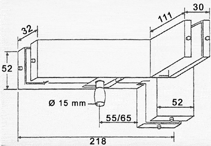 seal with nylon brush, natural, 10 x 2.20 m