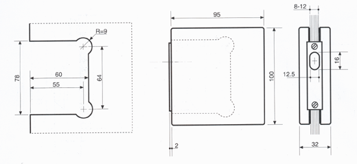 tirettes à onglet, rondes, argent
