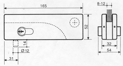 pied à platine carré 50, h 137 mm, laiton chromé
