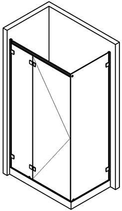 flat section profil capsi wall   anodised aluminium BSS effect